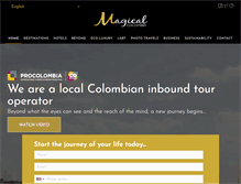 Tablet Screenshot of magicalcolombia.com